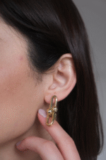 14 Ayar Altın T Küpe 598 - Görsel 3