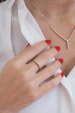 14 Ayar Altın Taşlı Set Takımı 21 - Görsel 4