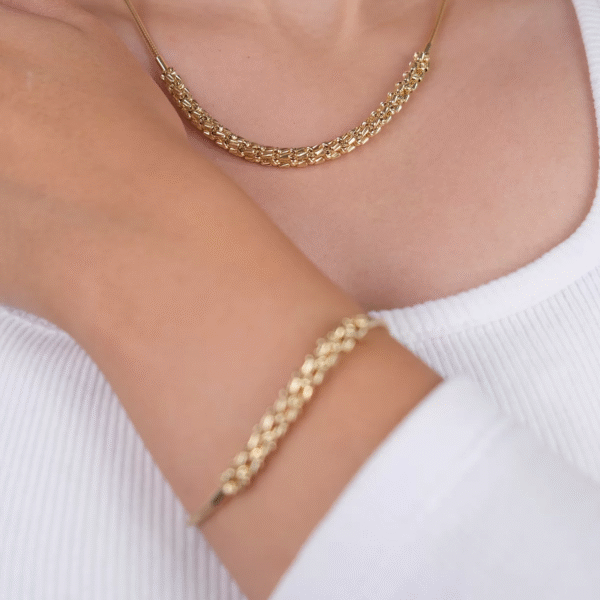 14 Ayar Altın Sade Set 4