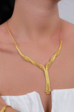 14 Ayar Sarı Altın Dorikalı Set Takımı 3 - Görsel 2