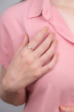 14 Ayar Altın Yuvarlak Taşlı Yüzük 103 - Görsel 2