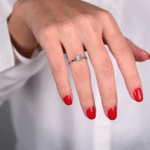 14 Ayar Altın Baget Taşlı Yüzük 38