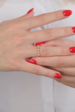 14 Ayar Altın Taşlı Yüzük 544 - Görsel 3