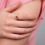 14 Ayar Altın Taşlı Çivi Yüzük 95