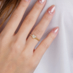 14 Ayar Altın Taşlı Kalp Yüzük 563