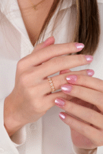 14 Ayar Rose Altın Taşlı Yüzük 129 - Görsel 2