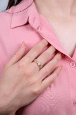 14 Ayar Altın Baget Zikzak Yüzük 122 - Görsel 2