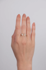 14 Ayar Altın Taşlı T Yüzük 97 - Görsel 3