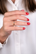 14 Ayar Altın Tektaş Yüzük 239 - Görsel 2