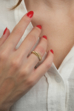 14 Ayar Altın Burgu Yüzük 69 - Görsel 2