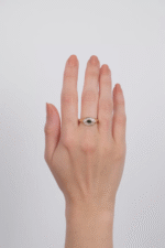 14 Ayar Altın Yeşil Taşlı Göz Yüzük 81 - Görsel 3