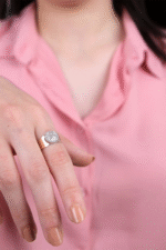 14 Ayar Altın Yuvarlak Baget Yüzük 117 - Görsel 2