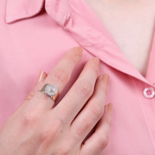 14 Ayar Altın Yuvarlak Baget Yüzük 117