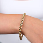 14 Ayar Altın Cetaş Örgü Zincir Bileklik 471