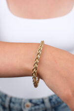 14 Ayar Altın Cetaş Örgü Zincir Bileklik 471