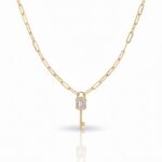 14 Ayar Altın Anahtar Sallantılı Ataç Zincir Kolye 320