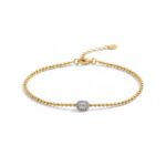 14 Ayar Altın Baget Bileklik 34