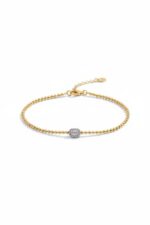 14 Ayar Altın Baget Bileklik 34