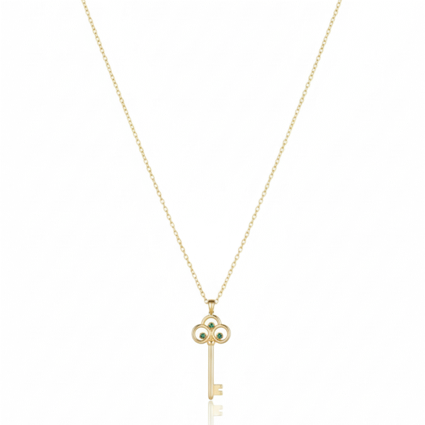 14 Ayar Altın Anahtar Kolye 442