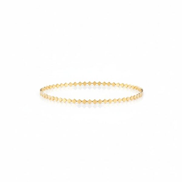 14 Ayar Altın Dörtgen Sıralı Bileklik 435