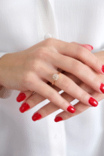 14 Ayar Altın Taşlı Güneş Yüzük 215