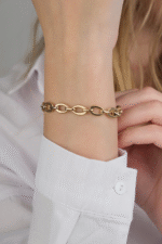 14 Ayar Altın Zincir Bileklik 594 - Görsel 3