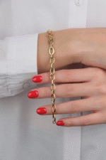 14 Ayar Altın Zincir Bileklik 594 - Görsel 6