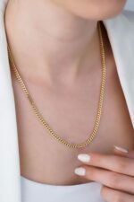 14 Ayar Altın 45 cm Gurmet Küba Zincir 167