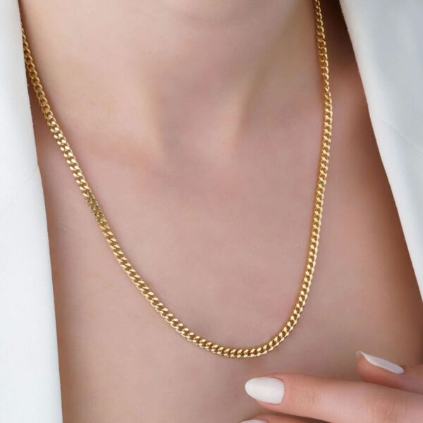 14 Ayar Altın 45 cm Gurmet Küba Zincir 167