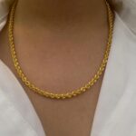 14 Ayar Altın 50 cm Burgu Zincir Kolye 324