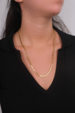 14 Ayar 60 cm Pullu Arpa Zincir Kolye 90