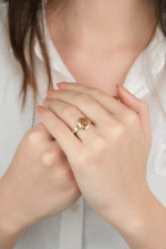 14 Ayar Altın Küçük Kumtaşı Yüzük 872