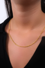 14 Ayar Altın 60 cm Burgu Zincir Kolye 184 - Görsel 2