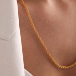 14 Ayar Altın 65 cm Burgu Zincir Kolye 273 - Görsel 3