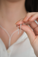 14 Ayar Beyaz Altın Dalagalı Düğün Seti 78 - Görsel 6