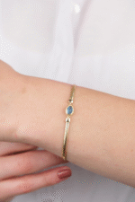 14 Ayar Altın Aytaşı İtalyan Bileklik 776 - Görsel 2