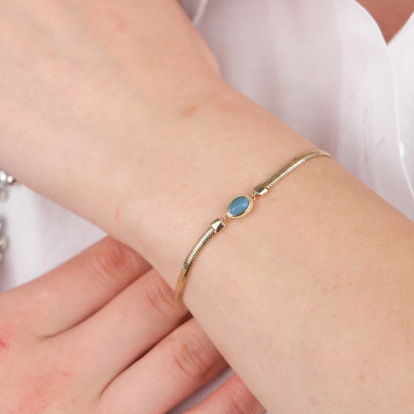 14 Ayar Altın Aytaşı İtalyan Bileklik 776