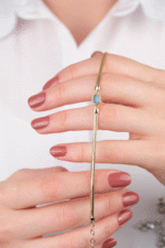 14 Ayar Altın Aytaşı İtalyan Bileklik 776 - Görsel 4