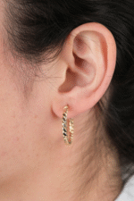 14 Ayar Altın Burgu Küpe 829