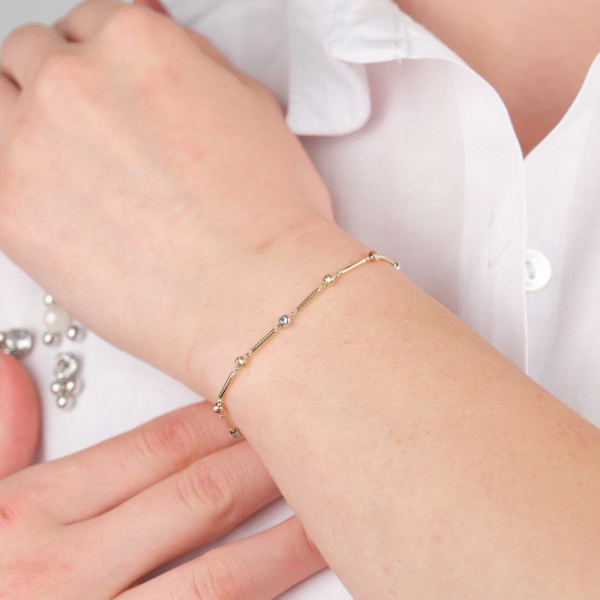 14 Ayar Altın Dorikalı Bileklik 779