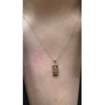 14 Ayar Altın Külçe Kolye 825 - Görsel 2