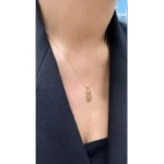 14 Ayar Altın Külçe Kolye 825