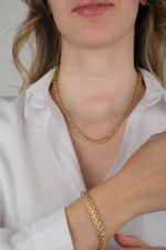 14 Ayar Altın Viyana Bileklik 665 - Görsel 3