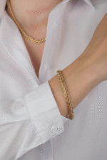 14 Ayar Altın Viyana Bileklik 665 - Görsel 2