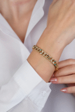 14 Ayar Mavi Mineli Gurmet Bileklik 595