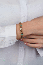 14 Ayar Mavi Mineli Gurmet Bileklik 595 - Görsel 2