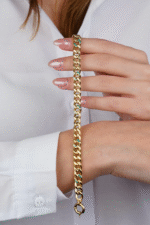 14 Ayar Mavi Mineli Gurmet Bileklik 595 - Görsel 3