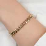 14 Ayar Altın Taşlı Gurmet Zincir