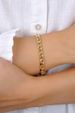 14 Ayar Altın Taşlı Gurmet Zincir 793 - Görsel 4