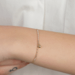 14 Ayar Altın İnce Toplu Bileklik 859